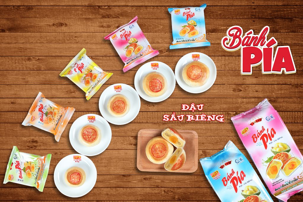 Các loại size bánh pía khác nhau để xây mâm quả