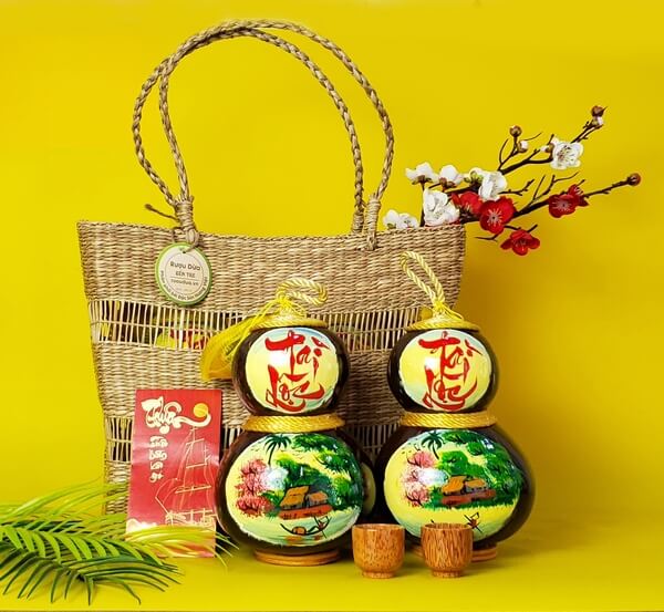 Quà tết rượu dừa Bến Tre